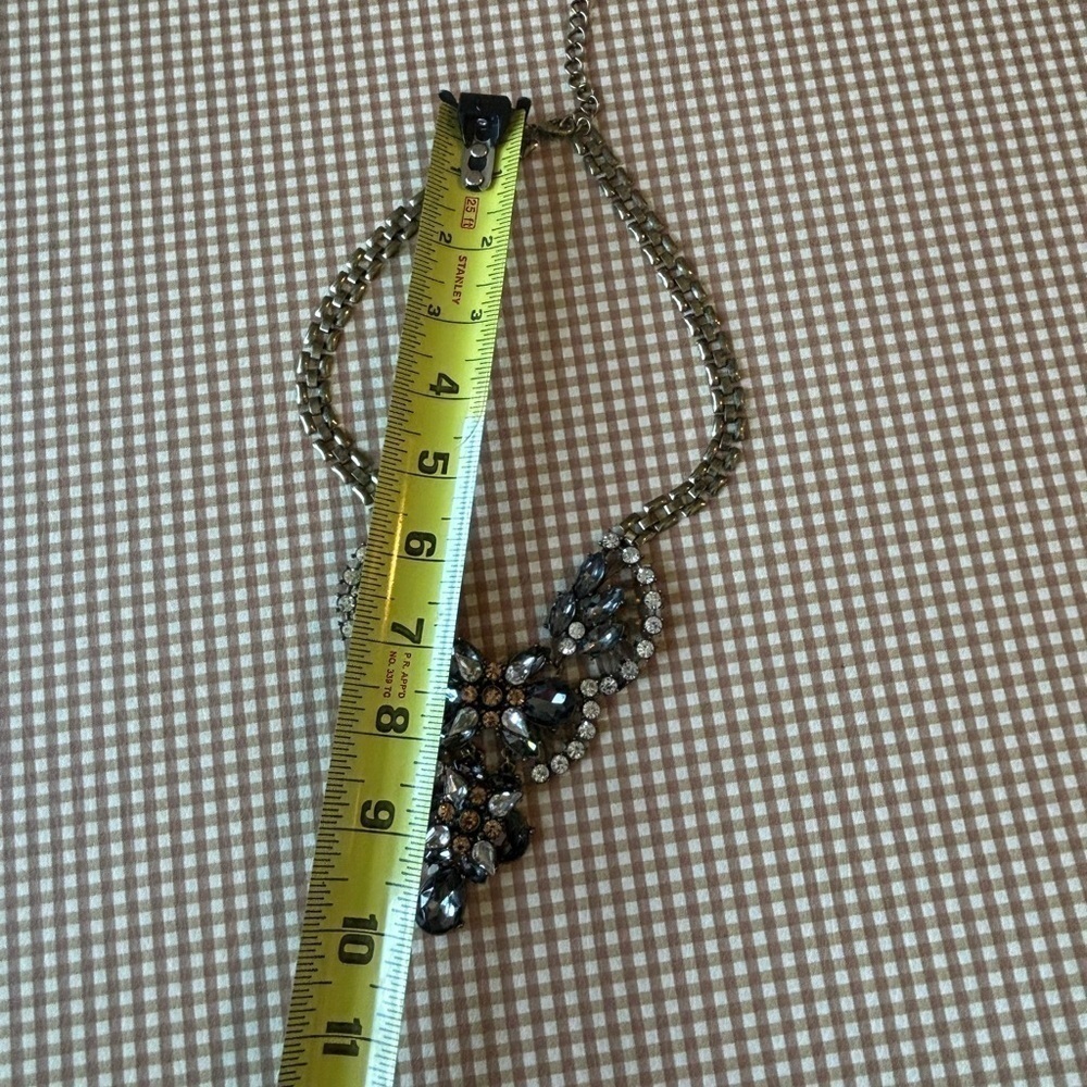 Cara Couture Signed Statement Chain Necklace Ston… - image 8